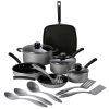 15 Pc Cookware Set - Silver Aluminum Nonstick