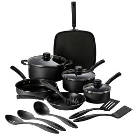 15 Pc Cookware Set - Storm Aluminum Nonstick