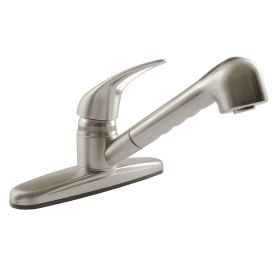 Metallic Pull-Out RV Kitchen Faucet - Brushed Satin Nickel