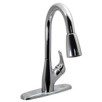 Single-Handle Pull Down Hybrid Kitchen Faucet with Spray Shut-Off