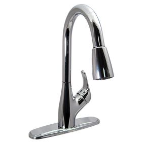 Single-Handle Pull Down Hybrid Kitchen Faucet with Spray Shut-Off