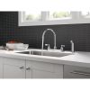 Two Handle Deck-mount Kitchen Faucet in Chrome