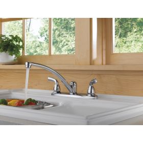 Two Handle Kitchen Faucet in Chrome