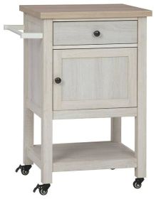 Ashley Boderidge Antique White Casual Bar Cart A4000333