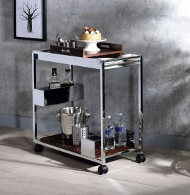 Lisses Serving Cart in Chrome 98420