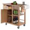 Douglas Utility Kitchen Cart, Natural