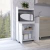 Charlotte 1-Shelf 2-Door Kitchen Pantry White