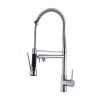 Kitchen Faucet With Pull Down Sprayer; 360 Degrees Stainless Steel Spring Kitchen Faucet; Copper Alloy Bathroom&Kitchen Faucet ; Silver