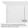 72&quot; Tall Corner Cabinet; Wall Storage Cabinet with 8 Doors and 4 Shelves; for Bathroom; Kitchen; Living Room; or Bedroom; (White)