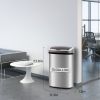 Touch Free Sensor Stainless Steel Trash Can; 13.2 Gallon