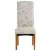 Chairs; Set of 2 Uphostered Kitchen Dining Chairs w/Wood Legs; Padded Seat; Linen Fabric; Nails; Dining Chairs; Ideal for Dining Room; Kitchen; Living