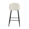 37.8"H 2-Piece Bar Stools/Pub Kitchen Chairs (Set of 2) - Cream