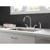 Two Handle Deck-mount Kitchen Faucet in Chrome