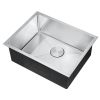 15 Inch Undermount Kitchen sink, 15" x 17" x 10" Single Bowl Kitchen Sinks 16 Gauge Stainless Steel Kitchen Sink 10 Inch Deep Handmade Workstation wit