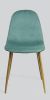 Dining Chair Set of 4; Mid Century Modern Side Dining Kitchen Chair Velvet Upholstered Dining Chair for Kitchen Restaurant and Living Room; Light Gree