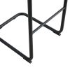 Bar chair modern design for dining and kitchen barstool with metal legs set of 4 (Brown)