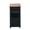 Julien Kitchen Trolley on Wheels black