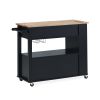 Julien Kitchen Trolley on Wheels black