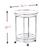 Cressida Bar Cart - Chrome