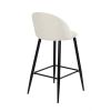 37.8"H 2-Piece Bar Stools/Pub Kitchen Chairs (Set of 2) - Cream