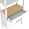 Storage Cabinet with 2 Open Shelves; 1 Drawer & 1 Cupboard Kitchen Pantry Storage Cabinet with Freestanding Floor Bathroom Cabinet; Bookshelf; Display