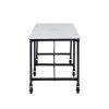 Ellisman Faux Stone Rolling Kitchen Island