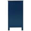 U-style Wood Storage Cabinet with Doors and Adjustable Shelf; Entryway Kitchen Dining Room; Navy Blue