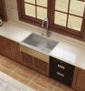 Trustmade 33 x 20 Inches Apron Farmhouse Double Bowl 60/40; 16 Gauge Stainless Steel Kitchen Sink (33&quot; X 20&quot; X 10&quot;)