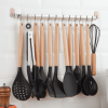 Silicone Kitchen Utensils Set 38 Pieces; Non-Stick Cooking Utensils Set with Muti-Use Hooks and Utensil Racks