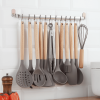 Silicone Kitchen Utensils Set 38 Pieces; Non-Stick Cooking Utensils Set with Muti-Use Hooks and Utensil Racks