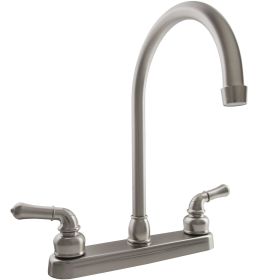 Kitchen Faucet - Brushed Satin Nickel (Color: Brushed Satin Nickel, Material: Stainless steel)