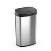 13.2 gal /50 L Motion Sensor Kitchen Garbage Can;  Stainless Steel