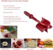 i Kito Ground Meat Chopper Utensil; Plastic Beef Hamburger Tool; Potato Masher Black