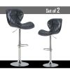 Bar Chair Scandinavian Design; Swivel Lift; Suitable for Dining and Kitchen Bar Chairs (2 Pieces)