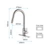 Touch Kitchen Faucet with Pull Down Sprayer,Single Handle High Arc  Pull out Kitchen Faucet,Single Level Stainless Steel Kitchen Sink Faucets with Pul