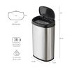 13.2 gal /50 L Motion Sensor Kitchen Garbage Can;  Stainless Steel