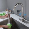 Touch Kitchen Faucet with Pull Down Sprayer,Single Handle High Arc  Pull out Kitchen Faucet,Single Level Stainless Steel Kitchen Sink Faucets with Pul