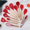 Silicone Kitchen Utensils Set 38 Pieces and Utensil Holder