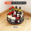 Turntable Lazy Susan Organizer Rotating Spice Storage Rack Organization for Kitchen Countertop Cabinet