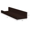 Set of 3 Floating Shelves in Composite Wood - Wall Mounted Storage Shelves for Bedroom, Living Room, Bathroom, Kitchen, Office and More RT