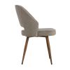 Modern Dining Chairs; Linen Accent Chair; Living Room Leisure Chairs; Upholstered Side Chair with Metal Legs for Dining Room Kitchen Vanity Patio Club